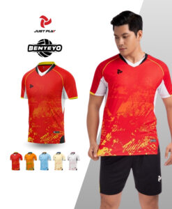 Bộ Quần Áo Bóng Chuyền Nam Just Play BENTEYO – Màu Đỏ