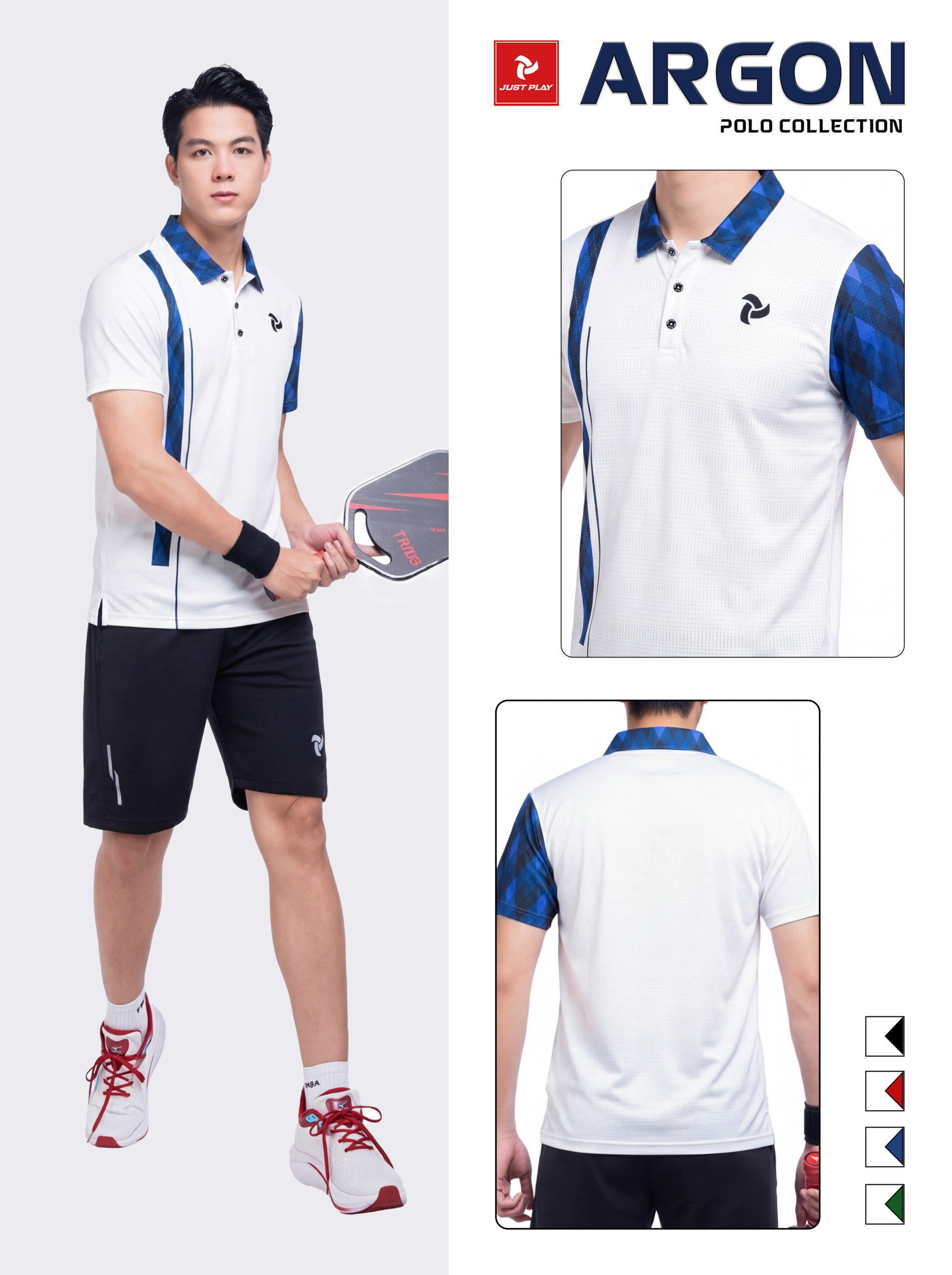 chất vải áo polo argon