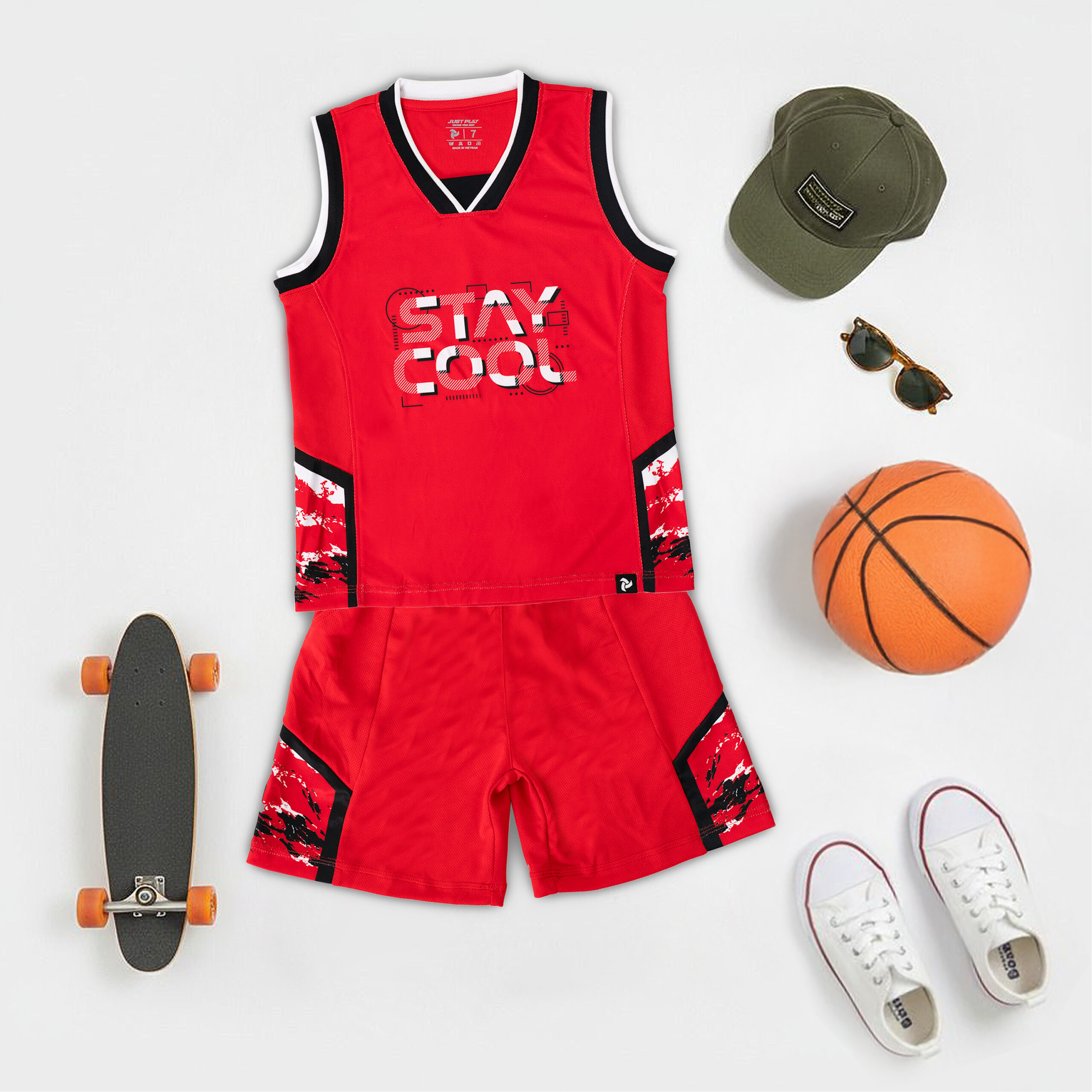 áo tabk top trẻ em màu đỏ