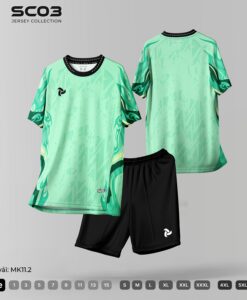 Quần Áo Bóng Đá SC03 Just Play - Màu Xanh Ngọc