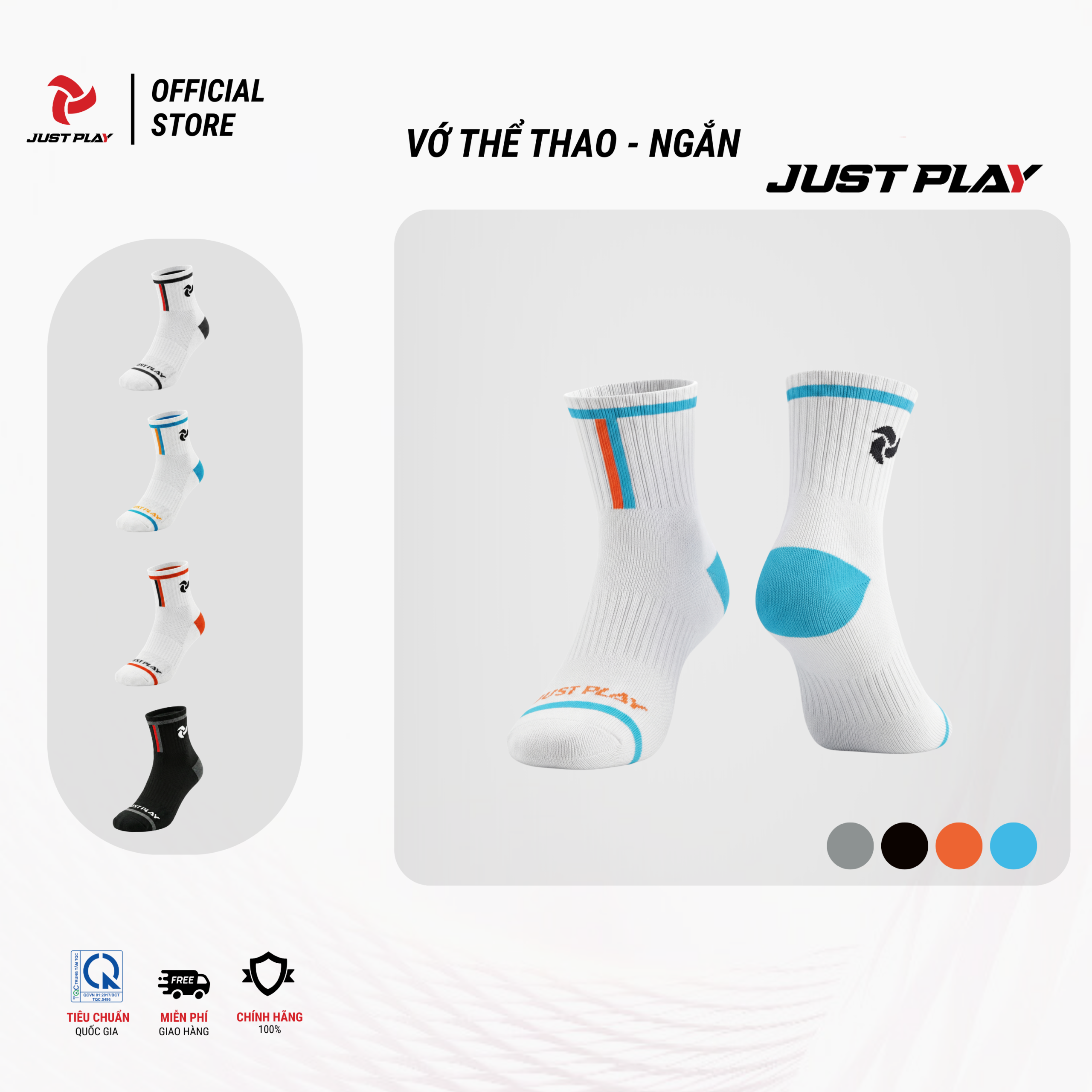 Vớ ngắn thể thao Just Play