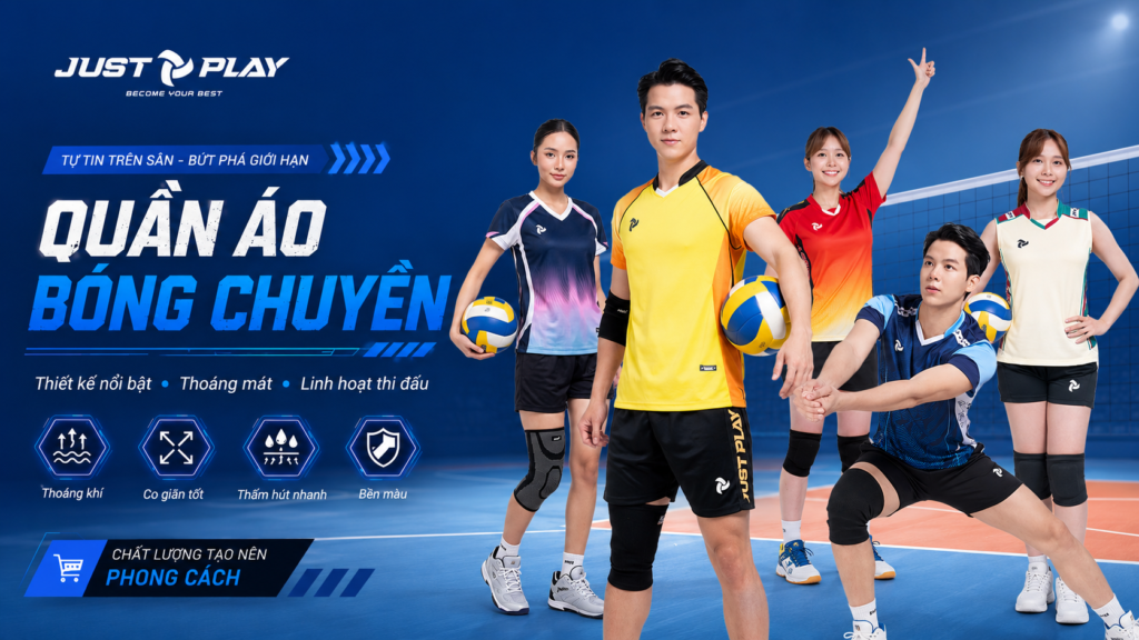 Quần áo bóng chuyền chính hãng