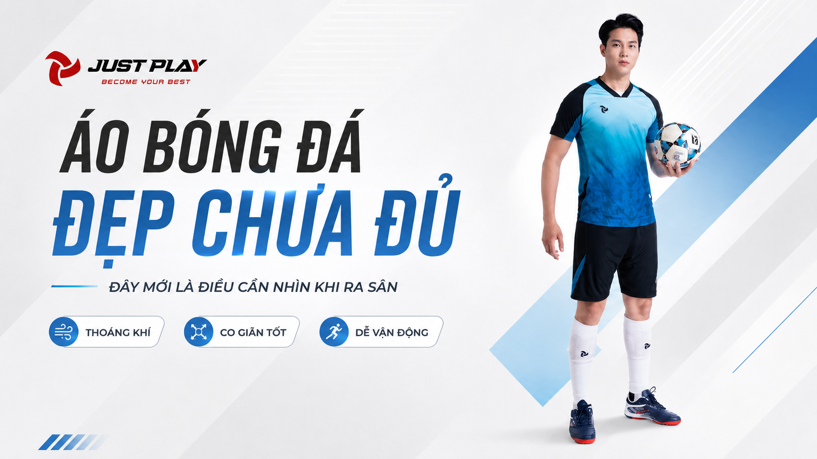 Áo bóng đá đẹp Just Play