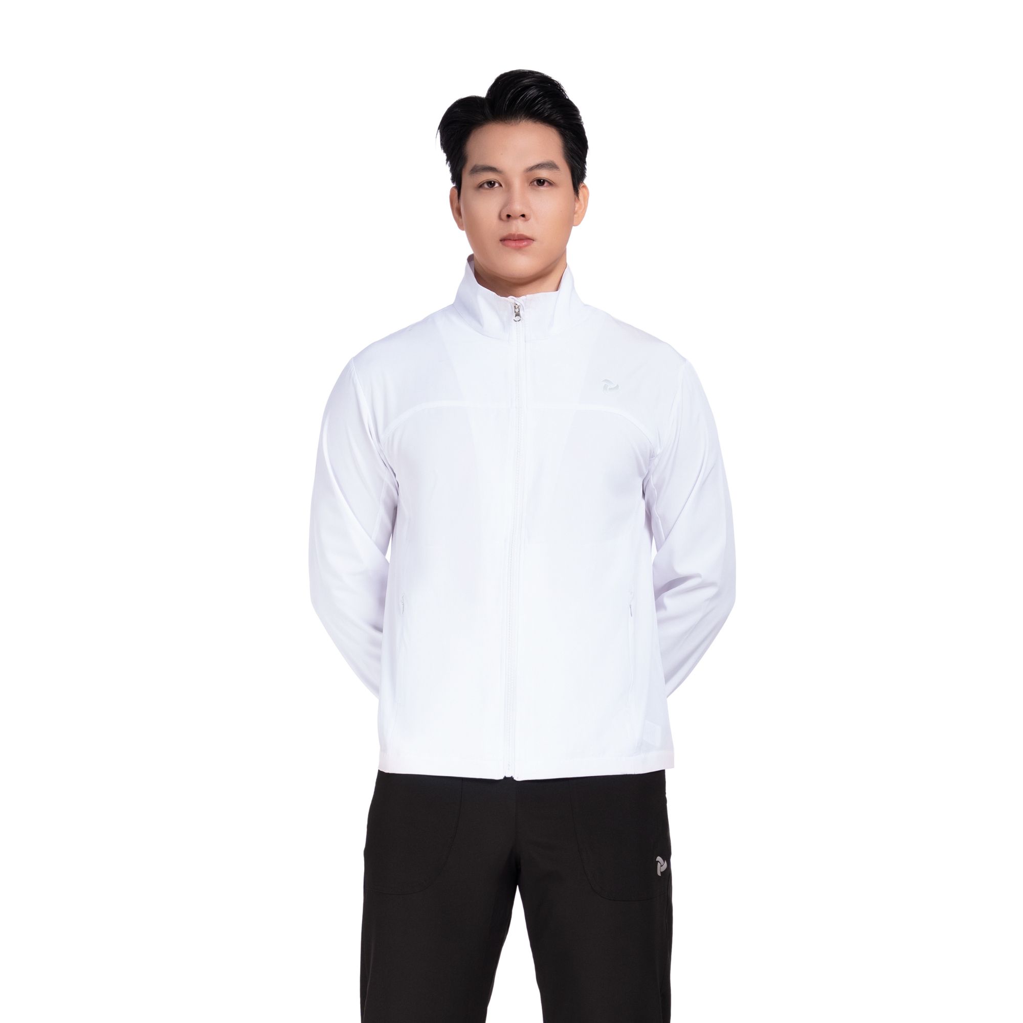 Áo Khoác Thể Thao Nam MJK2 Just Play – Màu Trắng