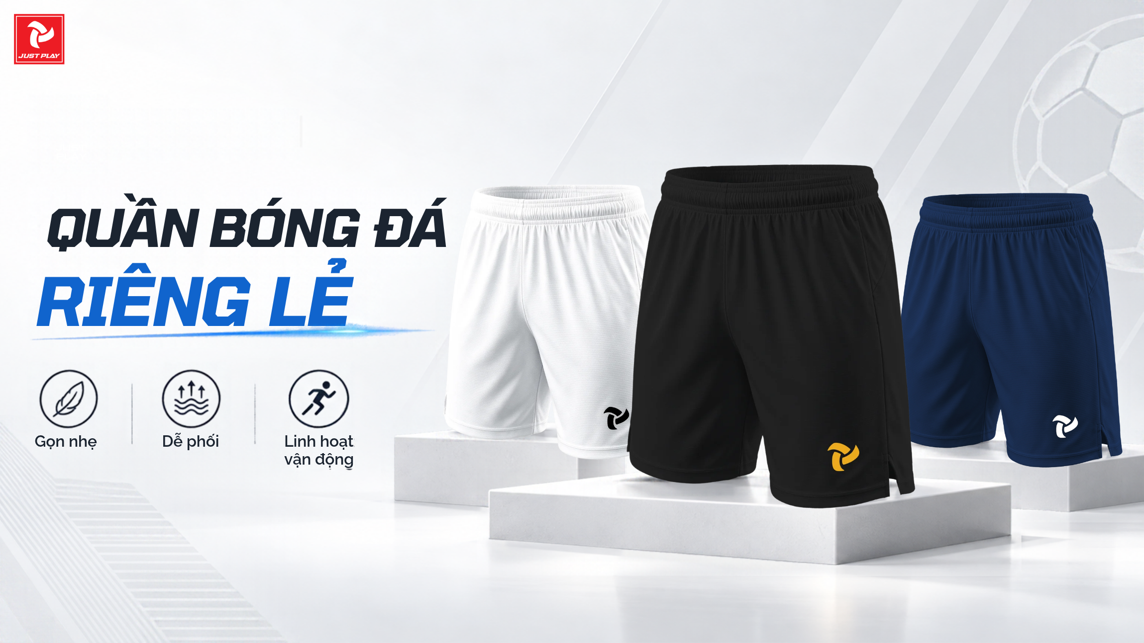 Quần Bóng Đá Lẻ Just Play